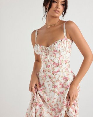 CARMEN PRINT BUSTIER SUNDRESS