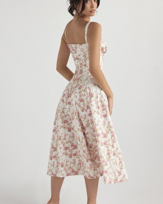 CARMEN PRINT BUSTIER SUNDRESS